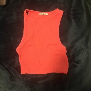 Zara Neon Pink Tank Top